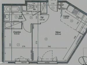 Appartement 42 m2 à Orly cave