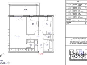 Appartement 3 pièces 65 m2 dans résidence sécurisée