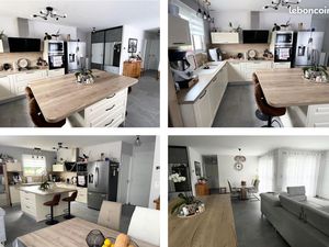 Maison contemporaine et chalet