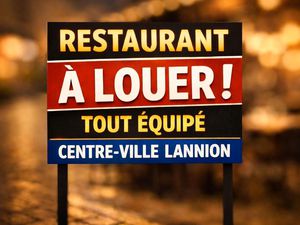 Restaurant tout équipé a louer centre ville lannion