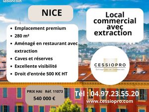 Local commercial 280 m² Nice