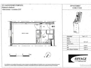 Appartement 1 pièce 19 m²