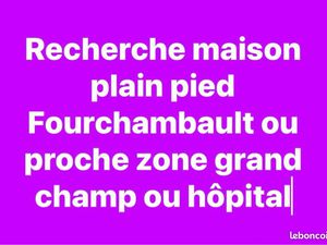 Recherche maison plain pied Fourchambault
