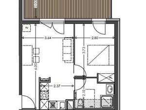 Appartement 2 pièces 37 m²