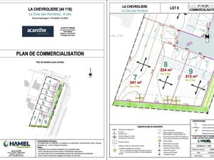 Terrain 224 m² La Chevroliere