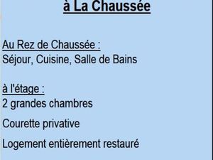 Location maison a La Chaussée commune de Butteaux