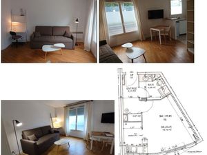 Studio 28 m² avec parking chatillon