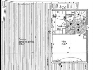 Rooftop d’exception – 103 m² + Terrasse 180 m² végétalisée + 2 garages – Bassin Jacques Cœ
