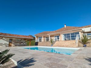 MAISON PLAIN-PIED 189 m² - SERRES-CASTET - VUE PYRÉNÉES  PISCINE & CALME