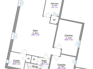 Appartement 3 pièces 68 m²