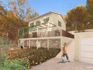 Projet de maison de 152m² sur terrain viabilisé piscinable de 564m² dans le centre du vill