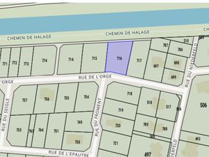 Terrain à vendre 750m²