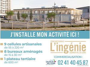 Saumur Cour Artisanale - L'Ingénie : Ateliers  bureaux  plateau tertiaire disponibles à la