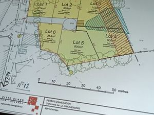 Terrain viabilisé constructible 600m2 la limouziniere 44310
