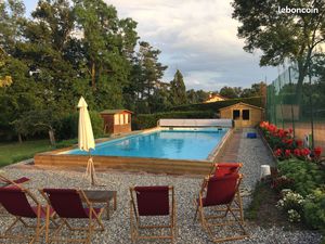 Maison F4 Pralong à 7 mn de Montbrison  piscine tennis parc potager charges réduites  chev