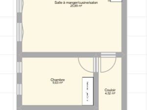 Appartement T3 non meublé