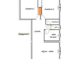 Appartement 3 pièces 63 m²