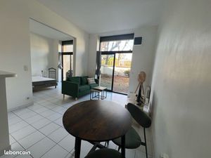 Appartement 2 pièces meublé avec jardin proche Gare