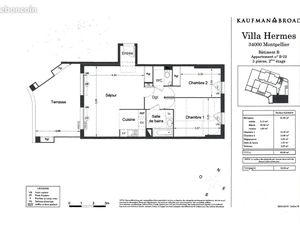 Appartement 3 pièces double parking cave HOPITAUX FACULTES