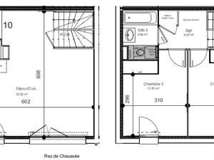 Duplex 3 pièces 61 m²