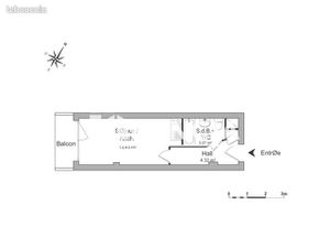 Appartement 1 pièce 21 m²