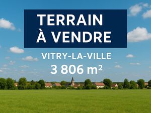 Vente terrain 3806m2 Vitry-la-Ville 51240 - 59000 € - Surface Privée