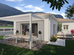 Terrain avec maison neuve à vendre