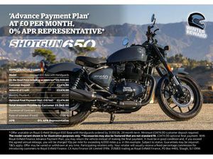 ROYAL ENFIELD SHOTGUN 650 SG650 .65 RETRO MANUAL PETROL