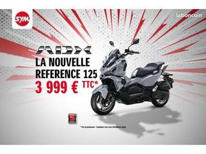 [PROMO] SCOOTER NEUF SYM ADX 125 LC ABS EURO 5 NOIR GARANTI 5 ANS DÈS 59E PAR MOIS VIA FINANCEMENT (LOA, LLD, CRÉDIT DE 24 À 72 MOIS