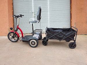 НОВО!!!!ЕЛЕКТРИЧЕСКА ТРИКОЛКА С РЕМАРКЕ И ЗАДНО ПРЕДАВАНЕ H-1 48V/12AH 1000W →