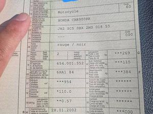 CBR 954 FIREBLADE RR