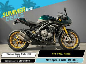 TRIUMPH SPEED TRIPLE 1200 RR, SPORT, MOTO NEUVE, CHF 19'900.-