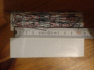 C 50 SUPER ZÜNDAPP AUFKLEBER WEISS