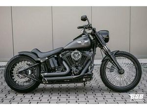 2009 HARLEY DAVIDSON SOFTAIL DELUXE 240ER UMBAU MIT BIG SPOKE FE