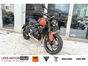 TRIUMPH TRIUMPH TRIDENT 660 – 2024-MODELL | ORANSJE | KUN 1 799 KM | EKSTRADELER INKLUDERT