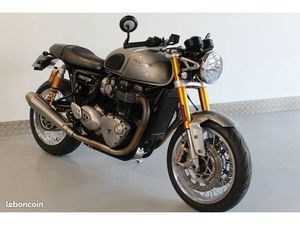 TRIUMPH THRUXTON 1200 R ABS 2016 THRUXTON 1200R ABS COLORIS SILVER ICE PREMIERE MAIN GARANTIE PRO