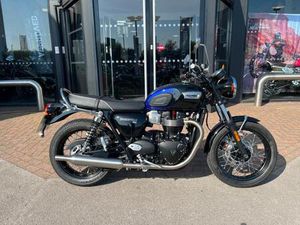 2025 TRIUMPH BONNEVILLE T100 STEALTH EDITION BONNEVILLE T100 (21MY) RETRO PETROL MANUAL