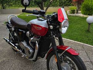TRIUMPH BONNEVILLE T100 BUD EKINS ROSSO