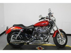 HARLEY-DAVIDSON® 1200 CUSTOM 2014 XL1200C 413996N CANDY ORANGE W/ PINSTRIPE