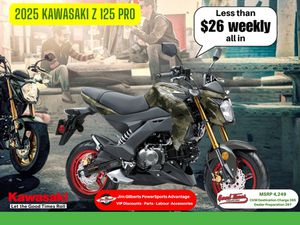 2025 KAWASAKI Z 125 PRO - MEGACASH + IN HOUSE DISCOUNT