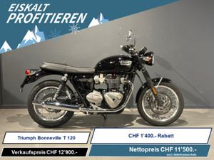 TRIUMPH BONNEVILLE T120, RETRO, MOTO NEUVE, CHF 11'500.-