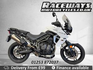 TRIUMPH TIGER 800 XRX WHITE 2018 18 REG, ONLY 6,568 MILES, 800 CC MOTORCYCLE