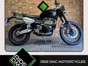 TRIUMPH SCRAMBLER 1200 XC. 5700 MILES. FSH. EXTRAS PLUS A FREE TEC EXHAUST