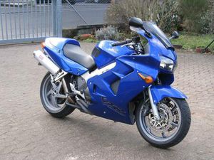 HONDA VFR 800 FI BJ 2001 BLAU MIT BOS ENDSCHALLDÄMPFER 2 HAND