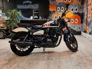 ROYAL ENFIELD SHOTGUN 650 STENCIL WHITE PERMIS NEUF 7790E DISPO