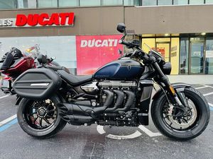 2025 TRIUMPH ROCKET 3 STORM GT MATTE SAPPHIRE BLACK AND SATIN P