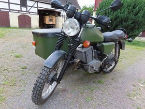 MZ ETZ 250 GESPANN MIT LASTENSEITENWAGEN, MIT HU