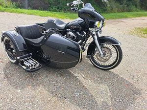 HARLEY DAVIDSON ROAD GLIDE GESPANN V-TRIEBWERK BEIWAGEN