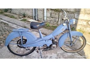 MOBYLETTE BLEUE DÉMARRE ET ROULE MOTOBÉCANE MOTOCONFORT