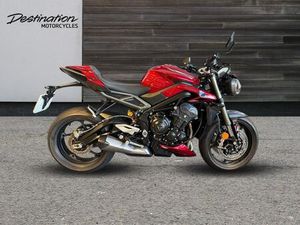 2025 TRIUMPH STREET TRIPLE 765 RS PREMIUM COLOUR PETROL RED 6 SPEED
